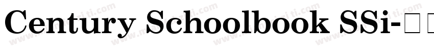 Century Schoolbook SSi字体转换